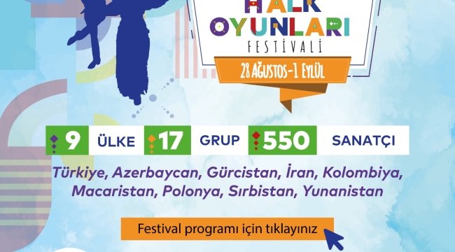 Kartal Belediyesi 3. Uluslararası Halk Oyunları Festivali Başlıyor