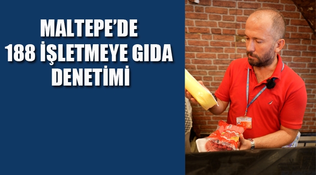 Maltepe'de 188 İşletmeye Gıda Denetimi