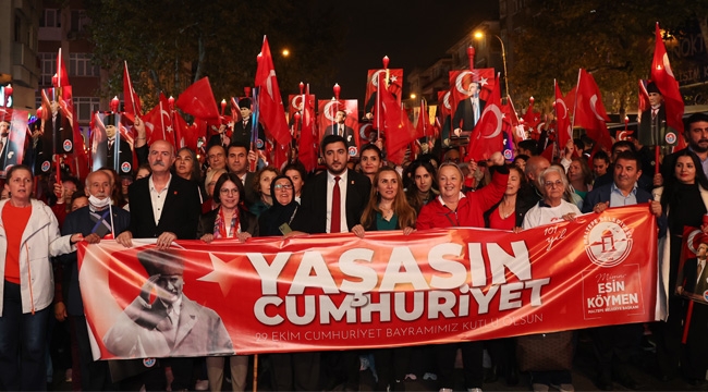 Cumhuriyet'in 101'inci Yılı Maltepe'de Coşkuyla Kutlandı