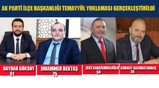 Ak Parti, Kartal İlçe Başkanlığı Temayyül Yoklaması Gerçekleştirildi