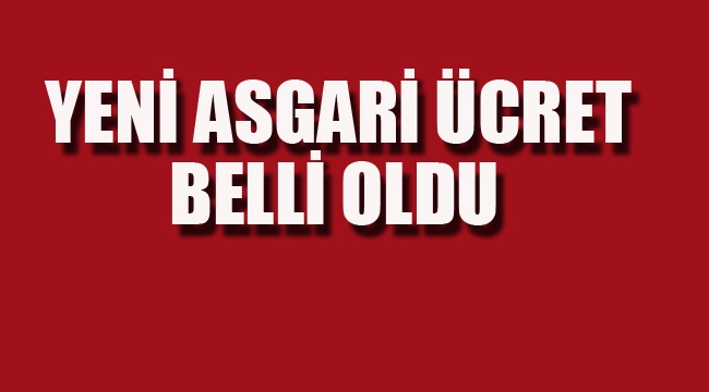 Yeni Asgari Ücret Belli Oldu