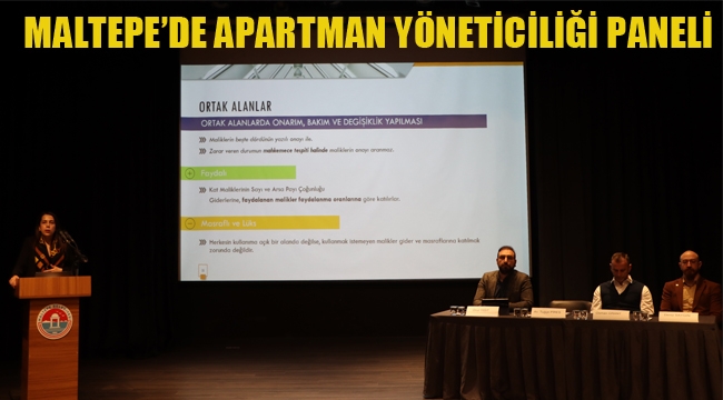 Maltepe Belediyesi, Apartman ve Site Yöneticileri İçin Panel Düzenledi